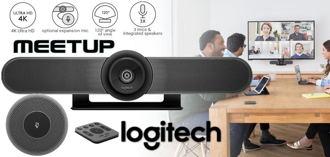 Logitech Meetup Video Conferencing Camera with Inbuilt Mic & Speakers